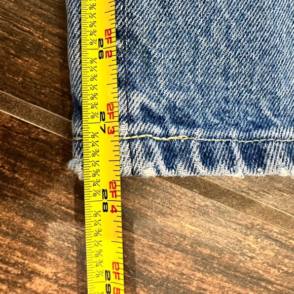 VINTAGE Lee Jeans Size 15 USA MADE Mom High Rise Faded Broken In Patina - Picture 15 of 16